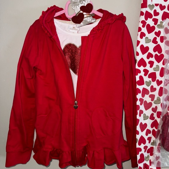 Tommy Bahamas, little girls Valentines Day 5 piece matching outfit size 7 - Picture 2 of 9